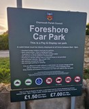 Charmouth Foreshore car park charges 2023